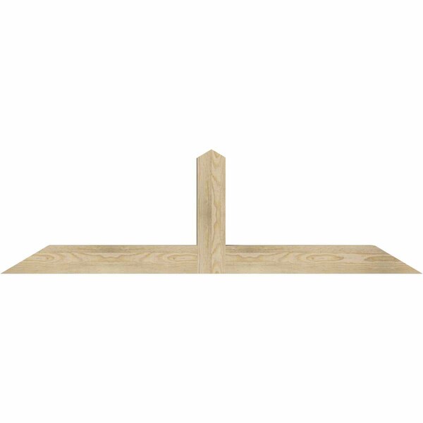 Ekena Millwork Portland Rough Sawn Timber Gable Bracket, Douglas Fir, 60"W x 17"H x 4"D x 4"F, 7/12 Pitch GBW060X17X0404POR00RDF - main